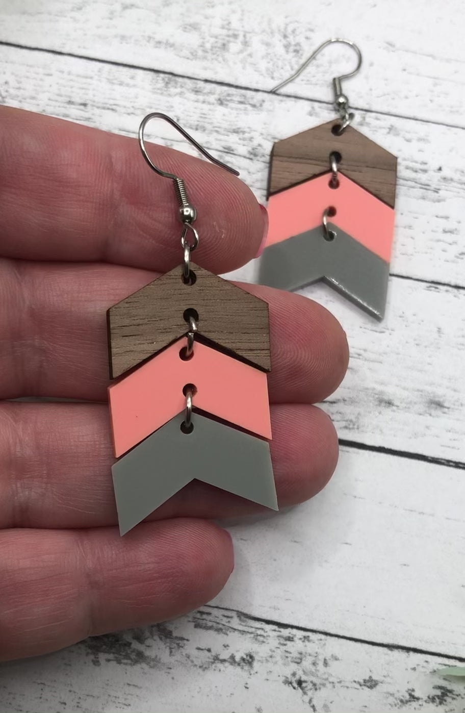 Triple Arrow Dangle Earrings