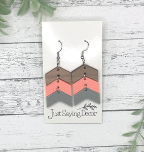 Triple Arrow Dangle Earrings