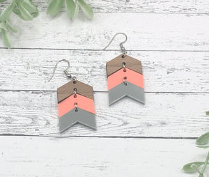 Triple Arrow Dangle Earrings