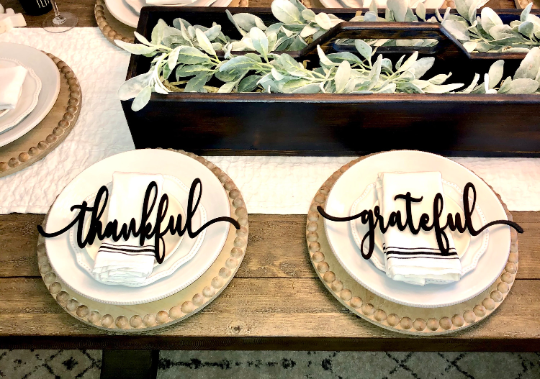 Thankful-Grateful-Blessed-Gather Place Settings